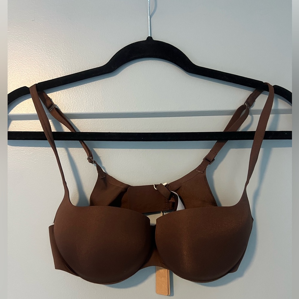 NWT SKIMS Ultimate BALCONETTE PUSH-UP BRA - Cocoa